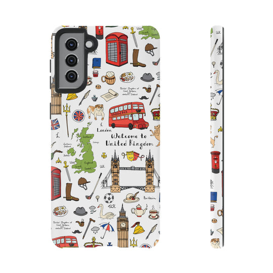 London Case - Dual Layer Tough Case - Fits Many Smartphone Models