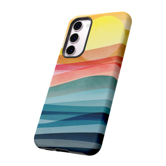 Mountain Sun Case - Dual Layer Tough Case - Fits Many Smartphone Models