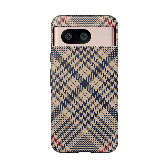 Blue Scottish Plaid Case - Dual Layer Tough Case - Fits Many Smartphone Models