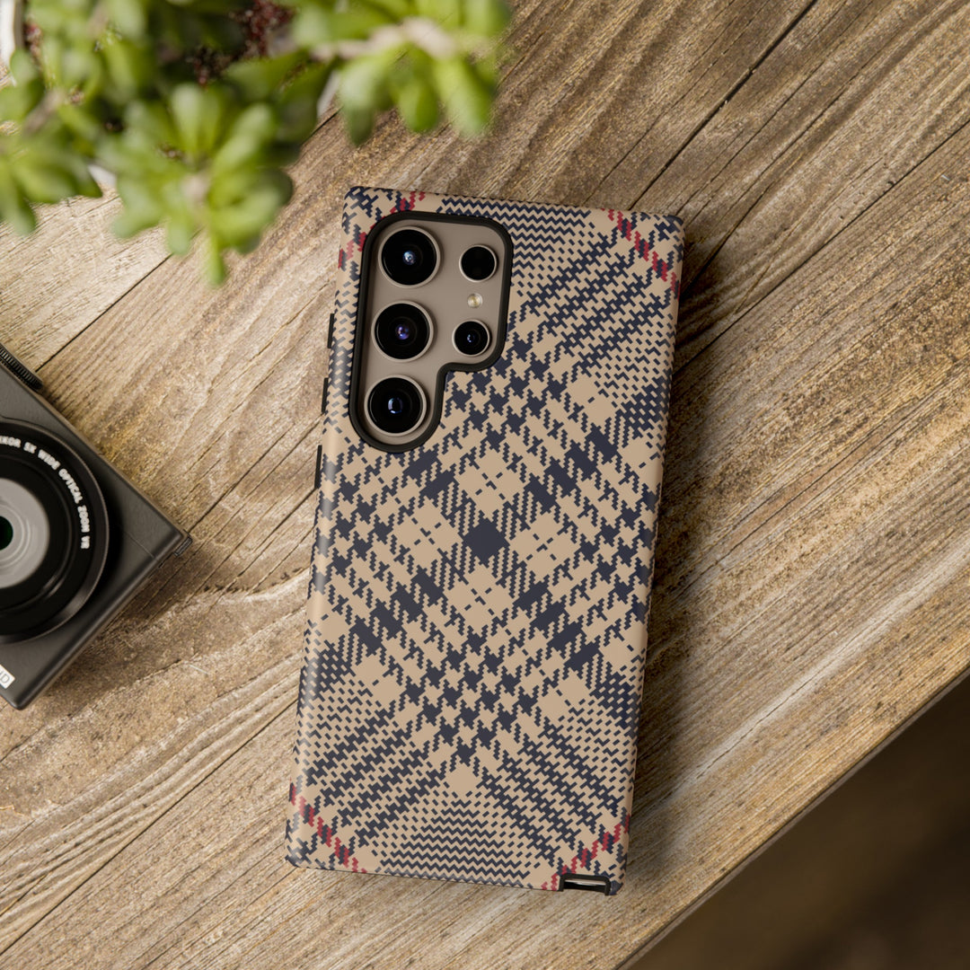 Blue Scottish Plaid Case - Dual Layer Tough Case - Fits Many Smartphone Models