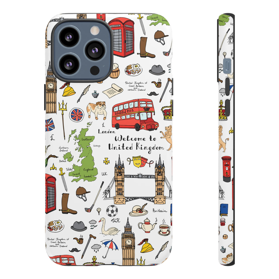 London Case - Dual Layer Tough Case - Fits Many Smartphone Models