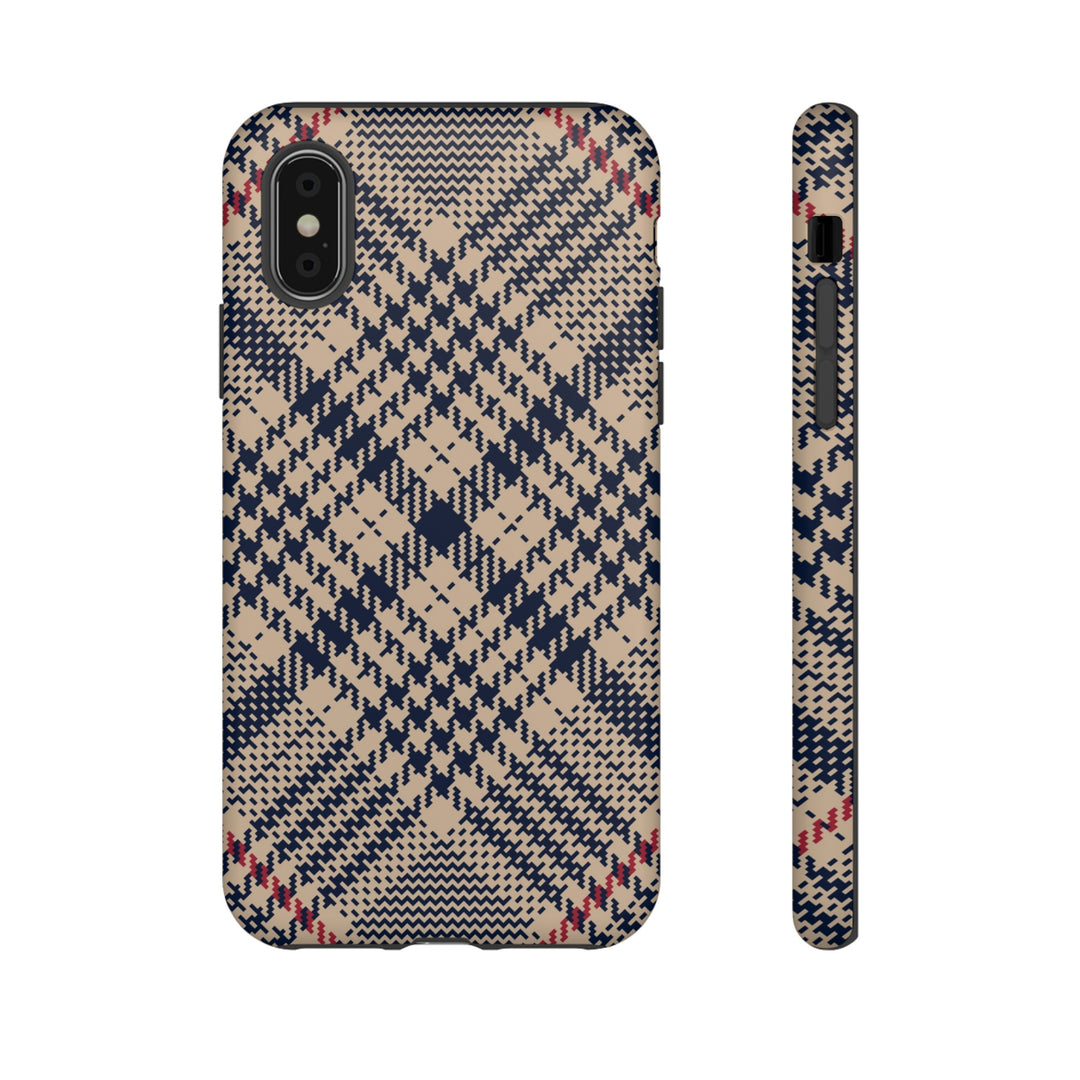 Blue Scottish Plaid Case - Dual Layer Tough Case - Fits Many Smartphone Models