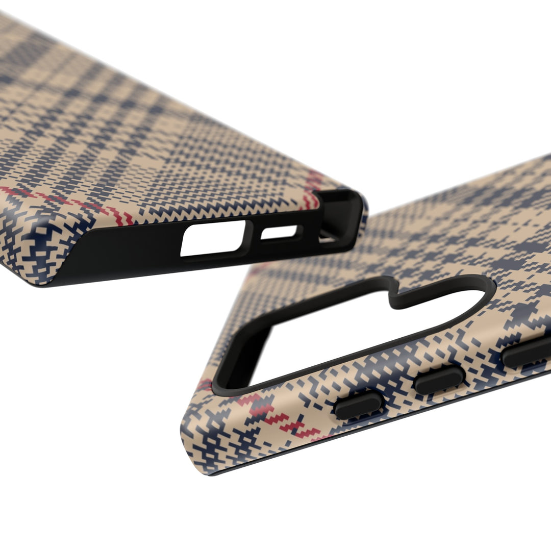 Blue Scottish Plaid Case - Dual Layer Tough Case - Fits Many Smartphone Models