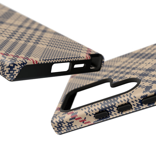 Blue Scottish Plaid Case - Dual Layer Tough Case - Fits Many Smartphone Models