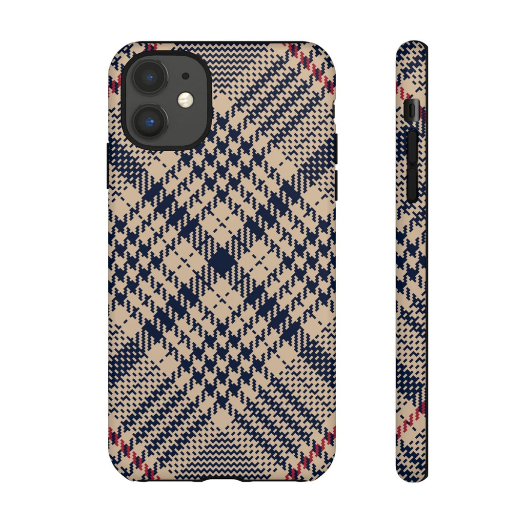 Blue Scottish Plaid Case - Dual Layer Tough Case - Fits Many Smartphone Models