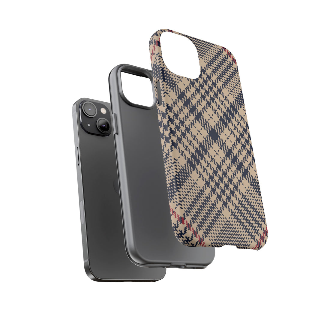 Blue Scottish Plaid Case - Dual Layer Tough Case - Fits Many Smartphone Models