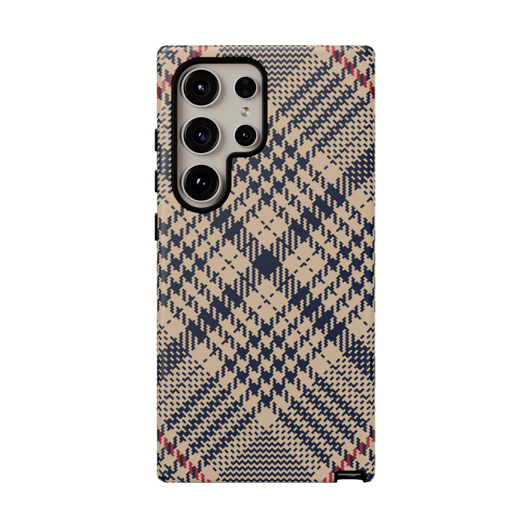 Blue Scottish Plaid Case - Dual Layer Tough Case - Fits Many Smartphone Models