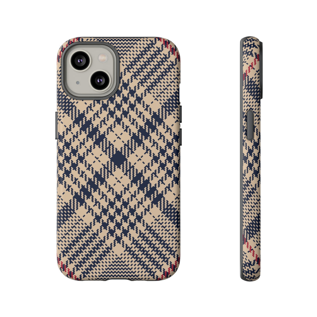 Blue Scottish Plaid Case - Dual Layer Tough Case - Fits Many Smartphone Models