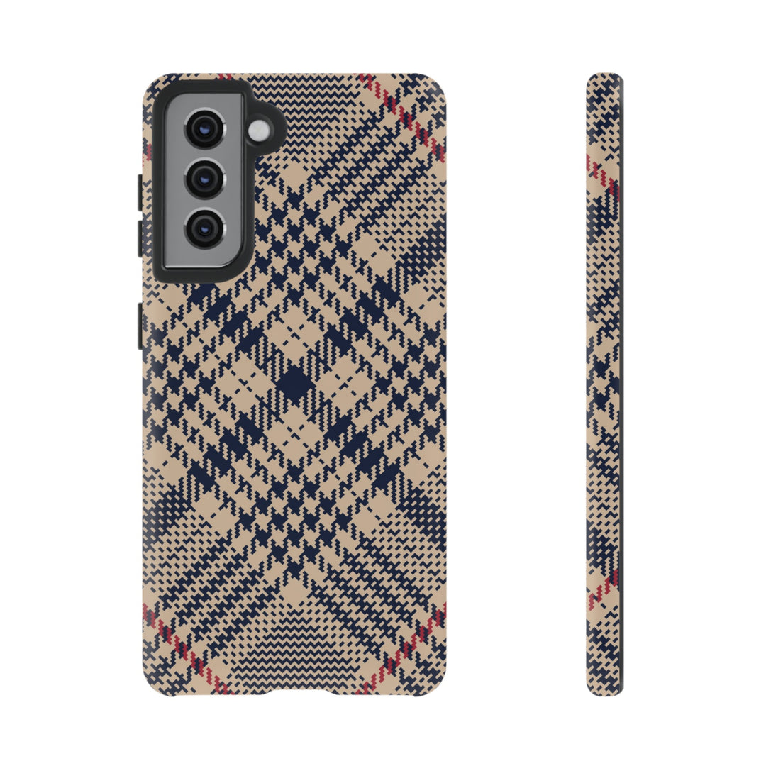 Blue Scottish Plaid Case - Dual Layer Tough Case - Fits Many Smartphone Models