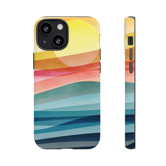 Mountain Sun Case - Dual Layer Tough Case - Fits Many Smartphone Models