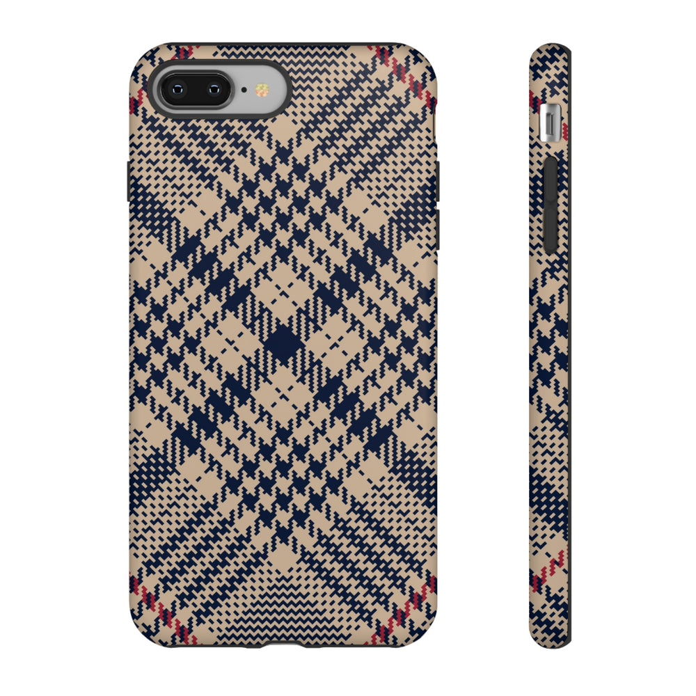 Blue Scottish Plaid Case - Dual Layer Tough Case - Fits Many Smartphone Models