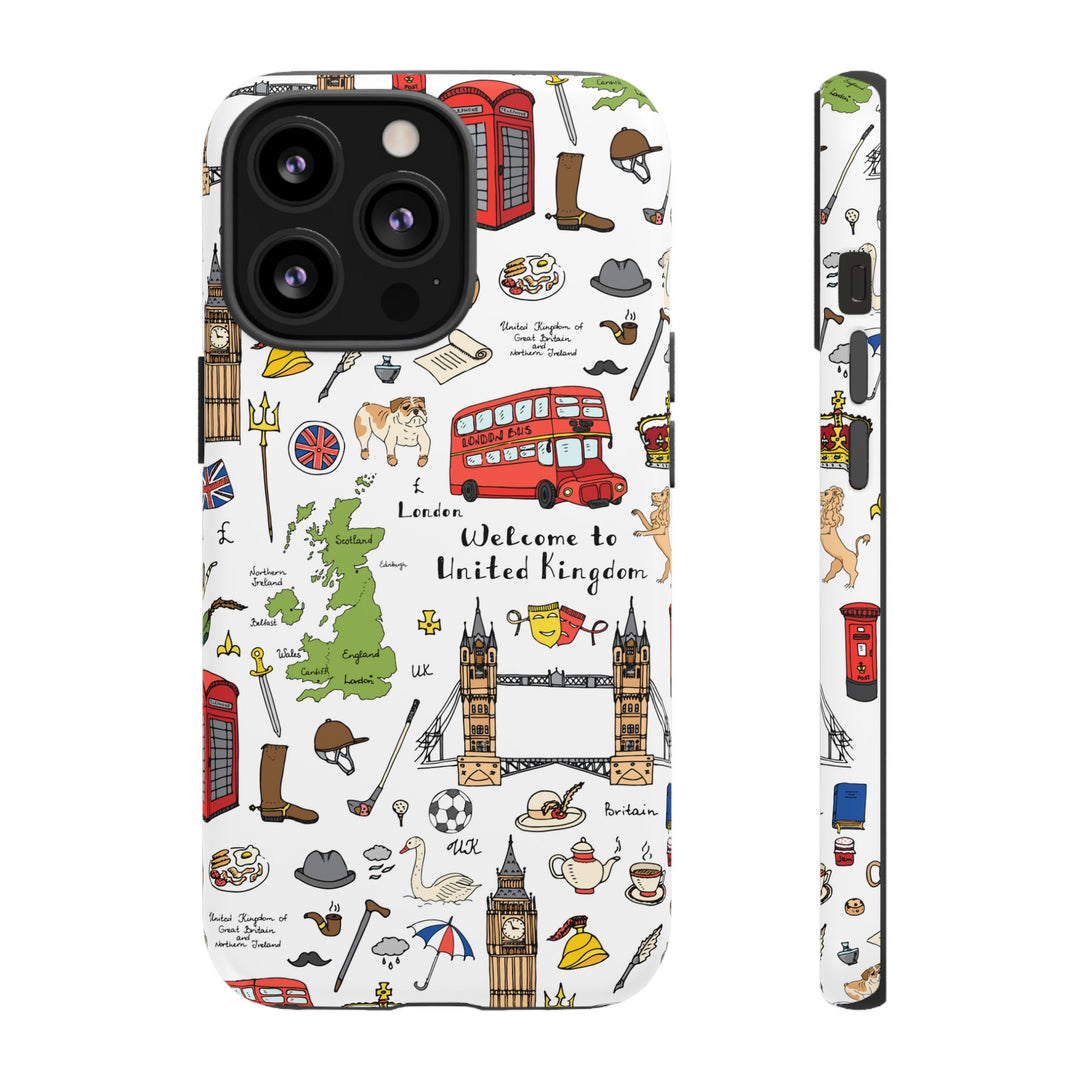 London Case - Dual Layer Tough Case - Fits Many Smartphone Models