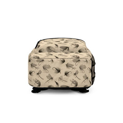 Fly Fishing Pattern Backpack Bags Printify   