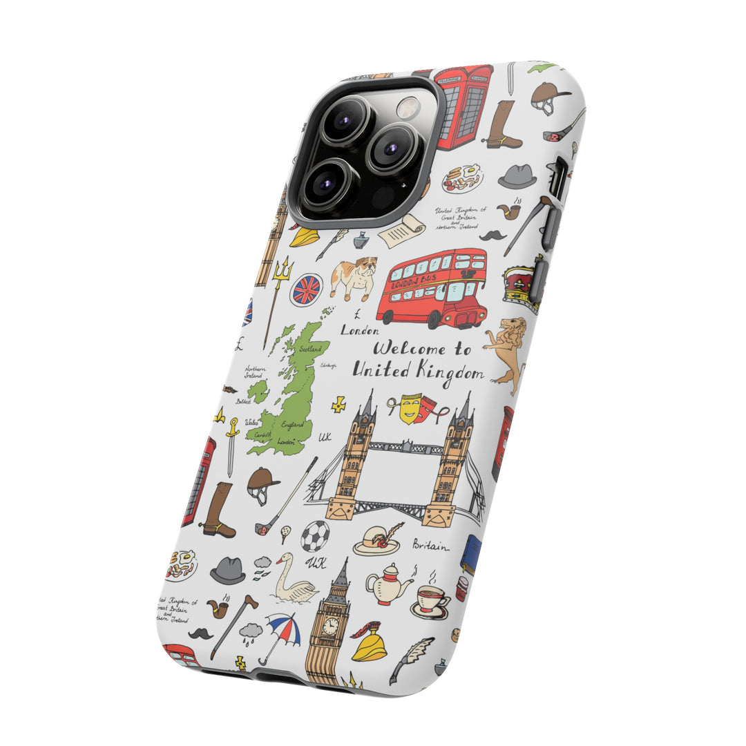 London Case - Dual Layer Tough Case - Fits Many Smartphone Models