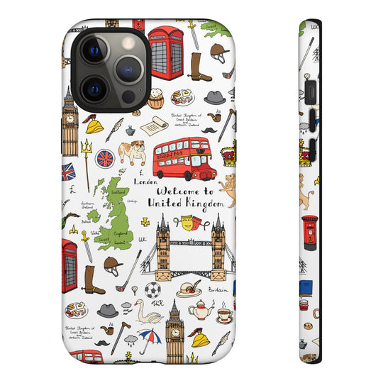 London Case - Dual Layer Tough Case - Fits Many Smartphone Models