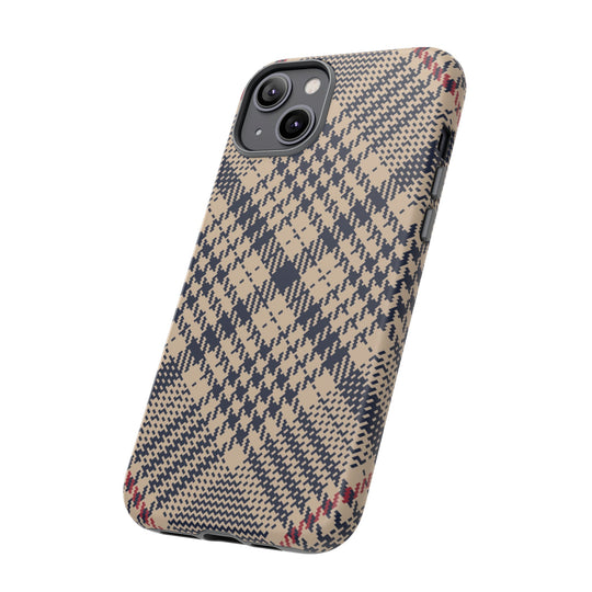 Blue Scottish Plaid Case - Dual Layer Tough Case - Fits Many Smartphone Models