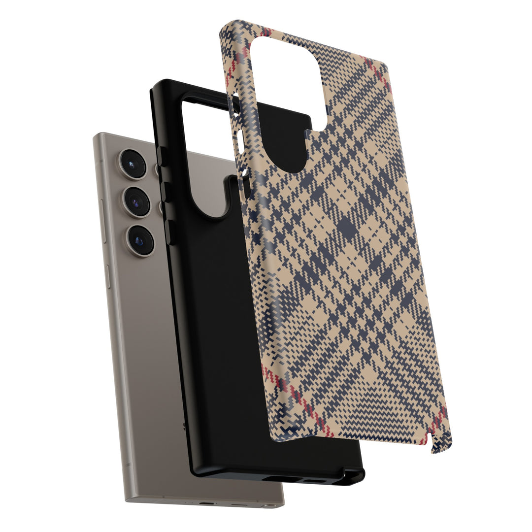 Blue Scottish Plaid Case - Dual Layer Tough Case - Fits Many Smartphone Models