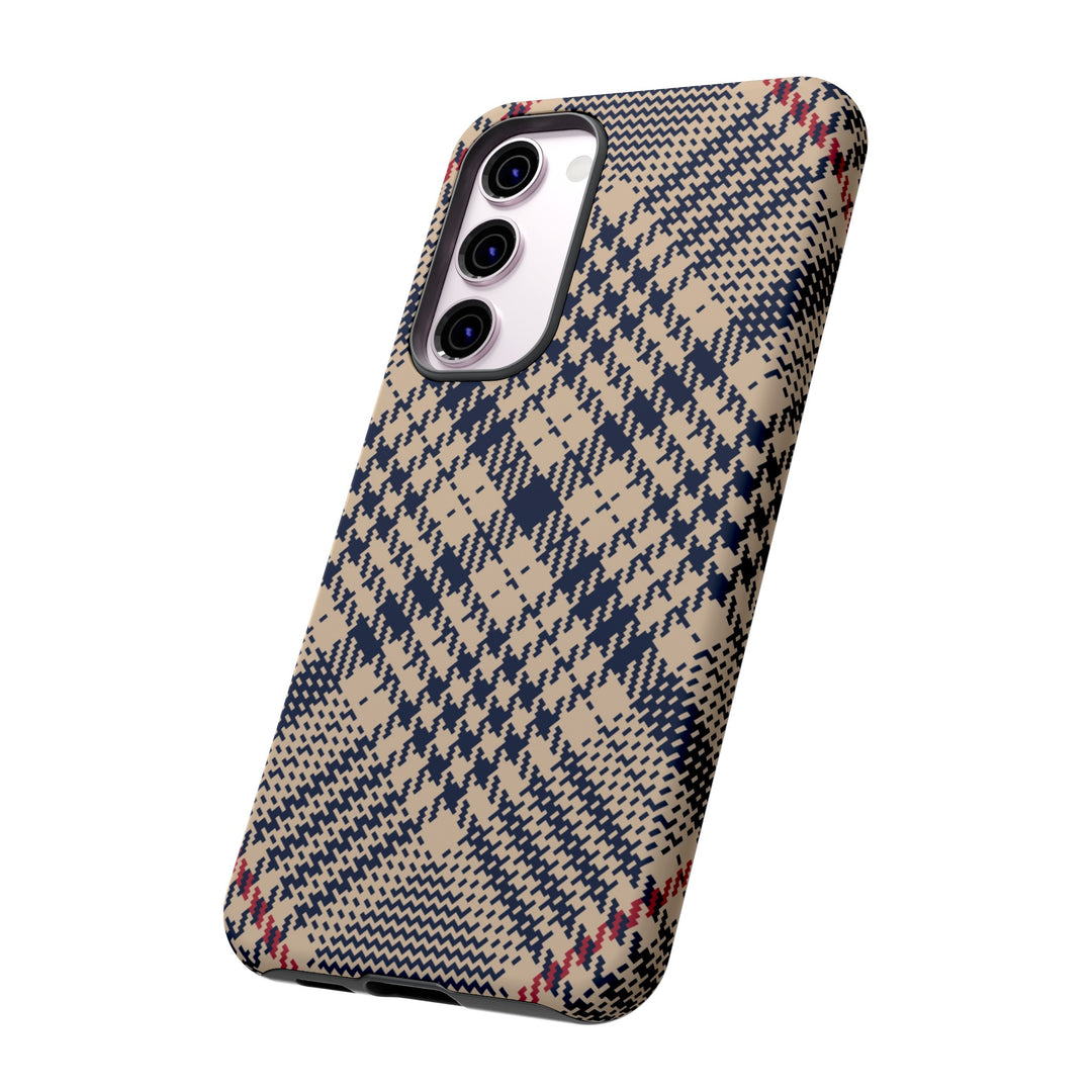 Blue Scottish Plaid Case - Dual Layer Tough Case - Fits Many Smartphone Models