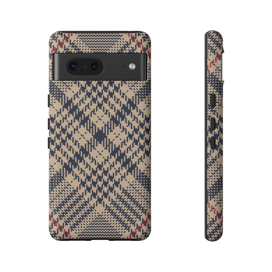 Blue Scottish Plaid Case - Dual Layer Tough Case - Fits Many Smartphone Models