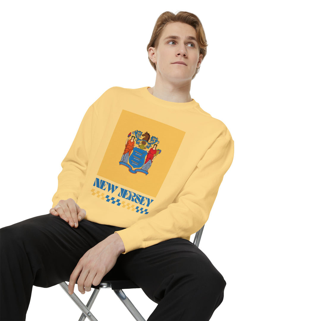 New Jersey Retro Sweatshirt - Ezra's Clothing - Sweatshirt