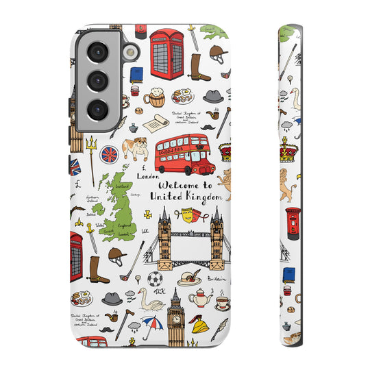 London Case - Dual Layer Tough Case - Fits Many Smartphone Models