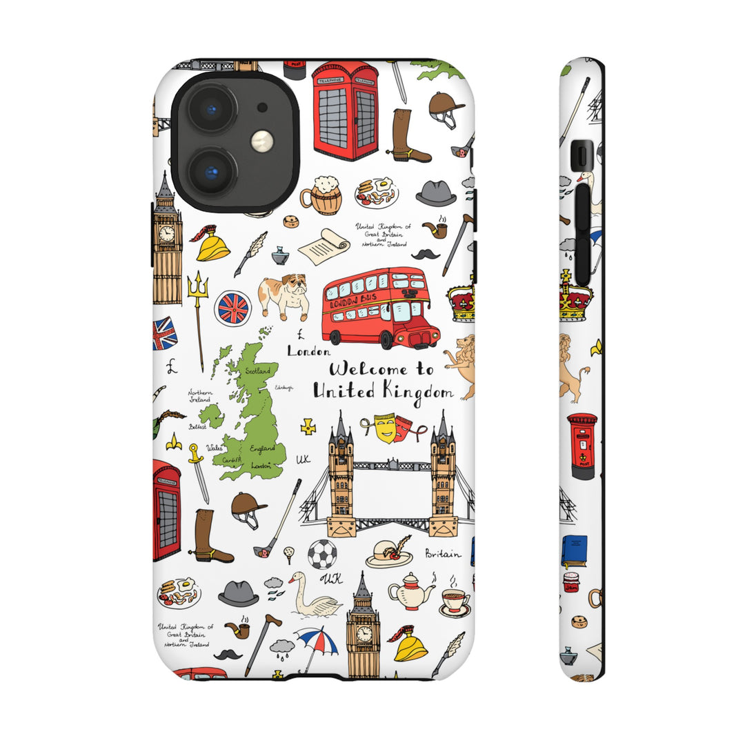 London Case - Dual Layer Tough Case - Fits Many Smartphone Models