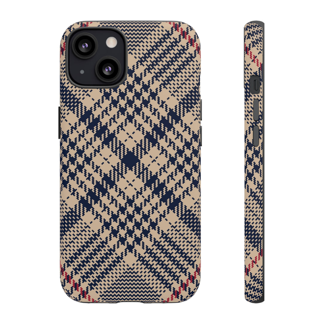 Blue Scottish Plaid Case - Dual Layer Tough Case - Fits Many Smartphone Models