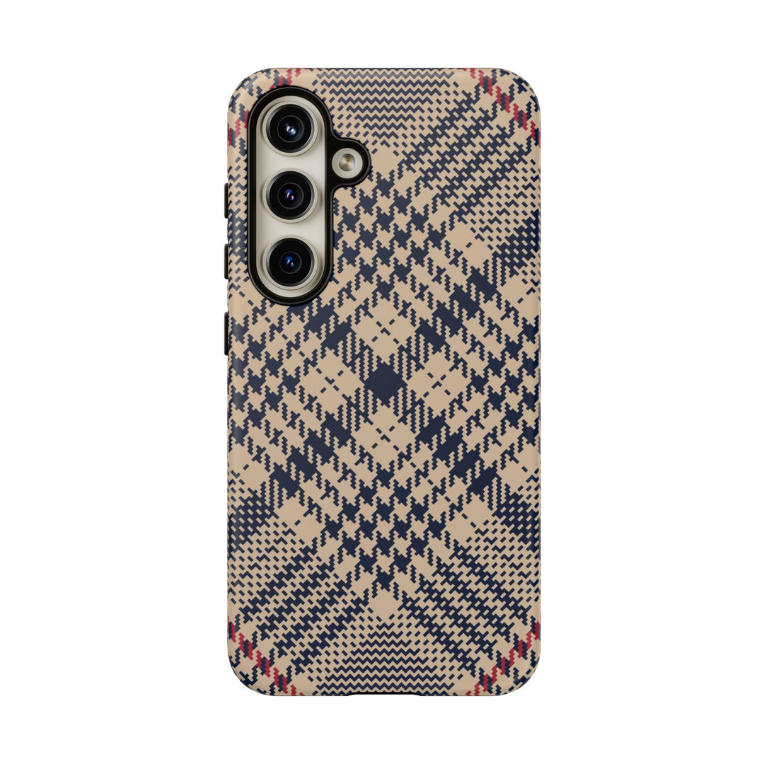 Blue Scottish Plaid Case - Dual Layer Tough Case - Fits Many Smartphone Models