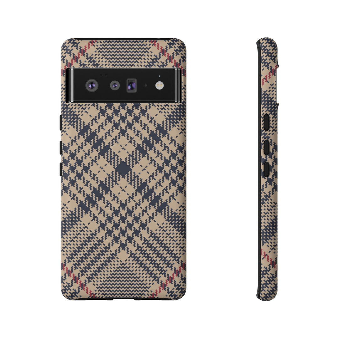 Blue Scottish Plaid Case - Dual Layer Tough Case - Fits Many Smartphone Models