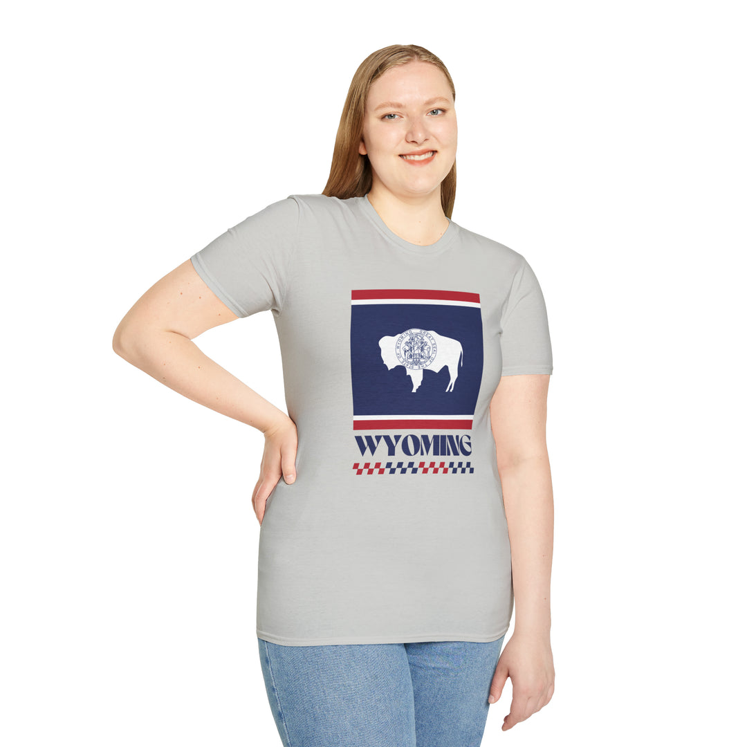Wyoming Retro T-Shirt - Ezra's Clothing - T-Shirt