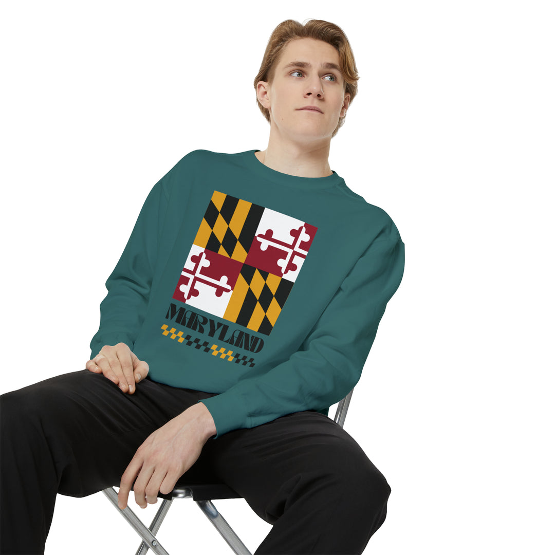 Maryland Retro Sweatshirt - Ezra's Clothing - Sweatshirt