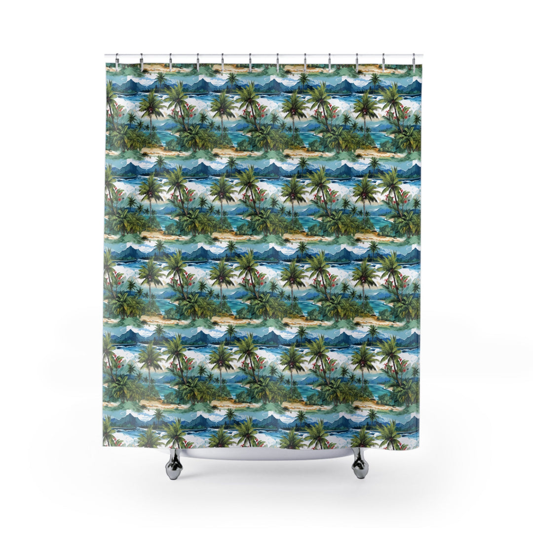 Hawaiian Summer Shower Curtain - Ezra's Clothing - Shower Curtains