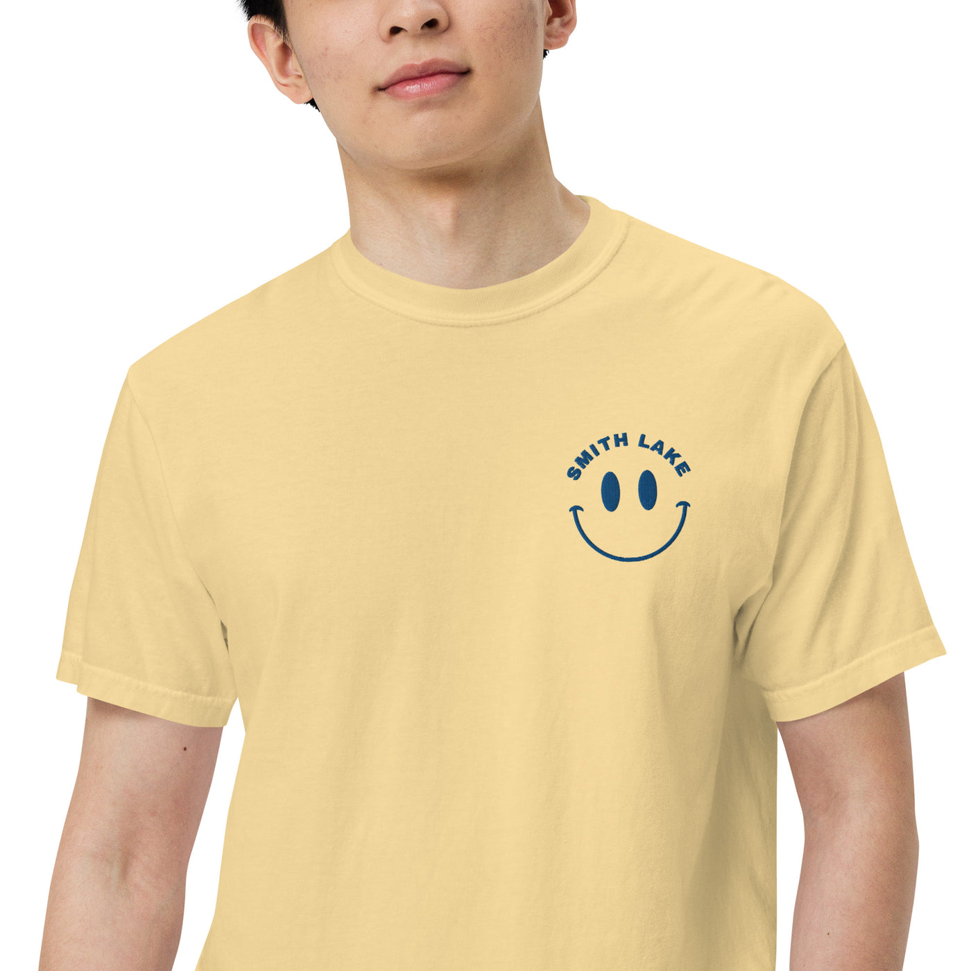 Smith Lake Embroidered T-Shirt T-Shirts Ezra's Clothing   
