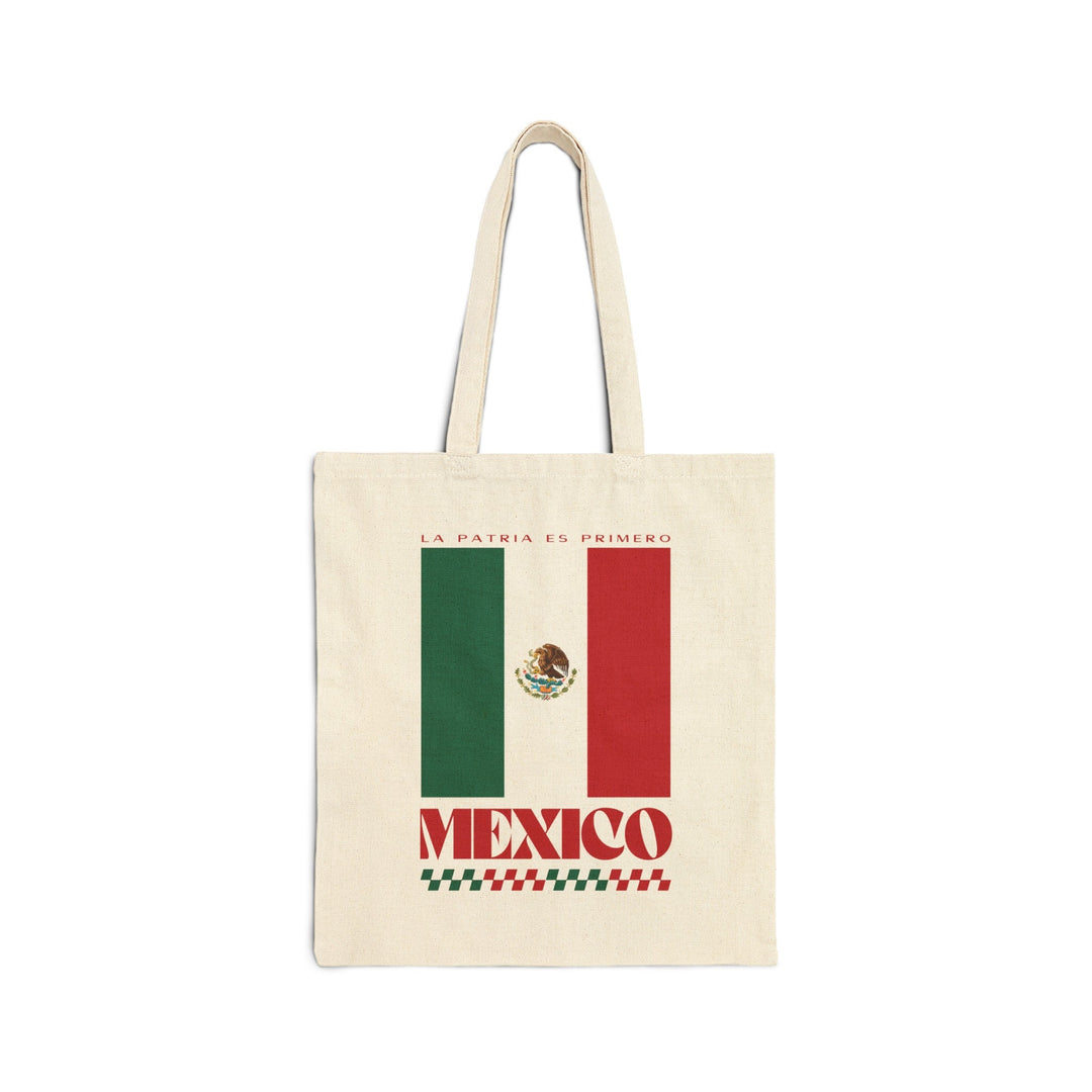 Mexico Retro Print Cotton Canvas Tote Bag - Ezra's Clothing - Bags