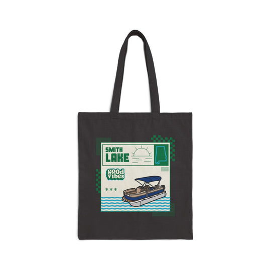 Smith Lake Good Vibes Cotton Canvas Tote Bag - Ezra's Clothing - Bags