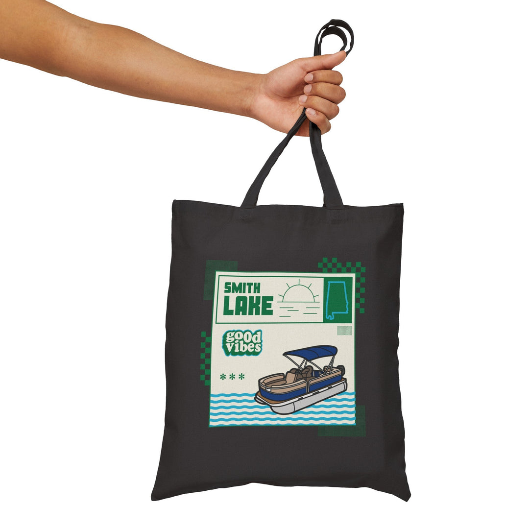 Smith Lake Good Vibes Cotton Canvas Tote Bag - Ezra's Clothing - Bags