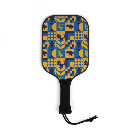 Ukraine Pickleball Set - Wooden Paddles & Balls with Carry Bag - Premium Ukrainian Inspired Racket Design - Ezra's Clothing - Accessories