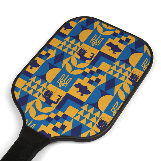 Ukraine Pickleball Set - Wooden Paddles & Balls with Carry Bag - Premium Ukrainian Inspired Racket Design - Ezra's Clothing - Accessories