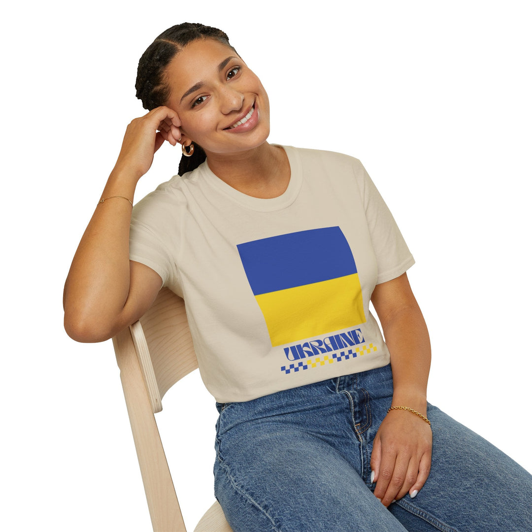 Ukraine Retro T-Shirt - Ezra's Clothing - T-Shirt