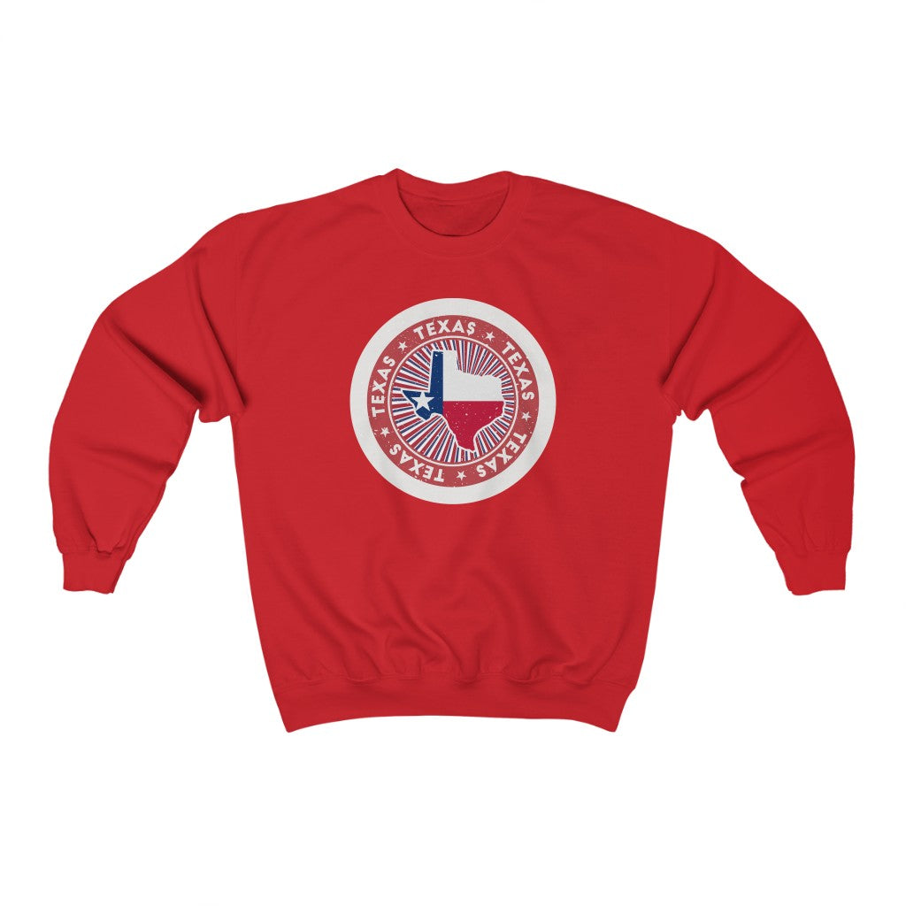 Texas Sweatshirt Sweatshirts Ezra's Clothing S Red 