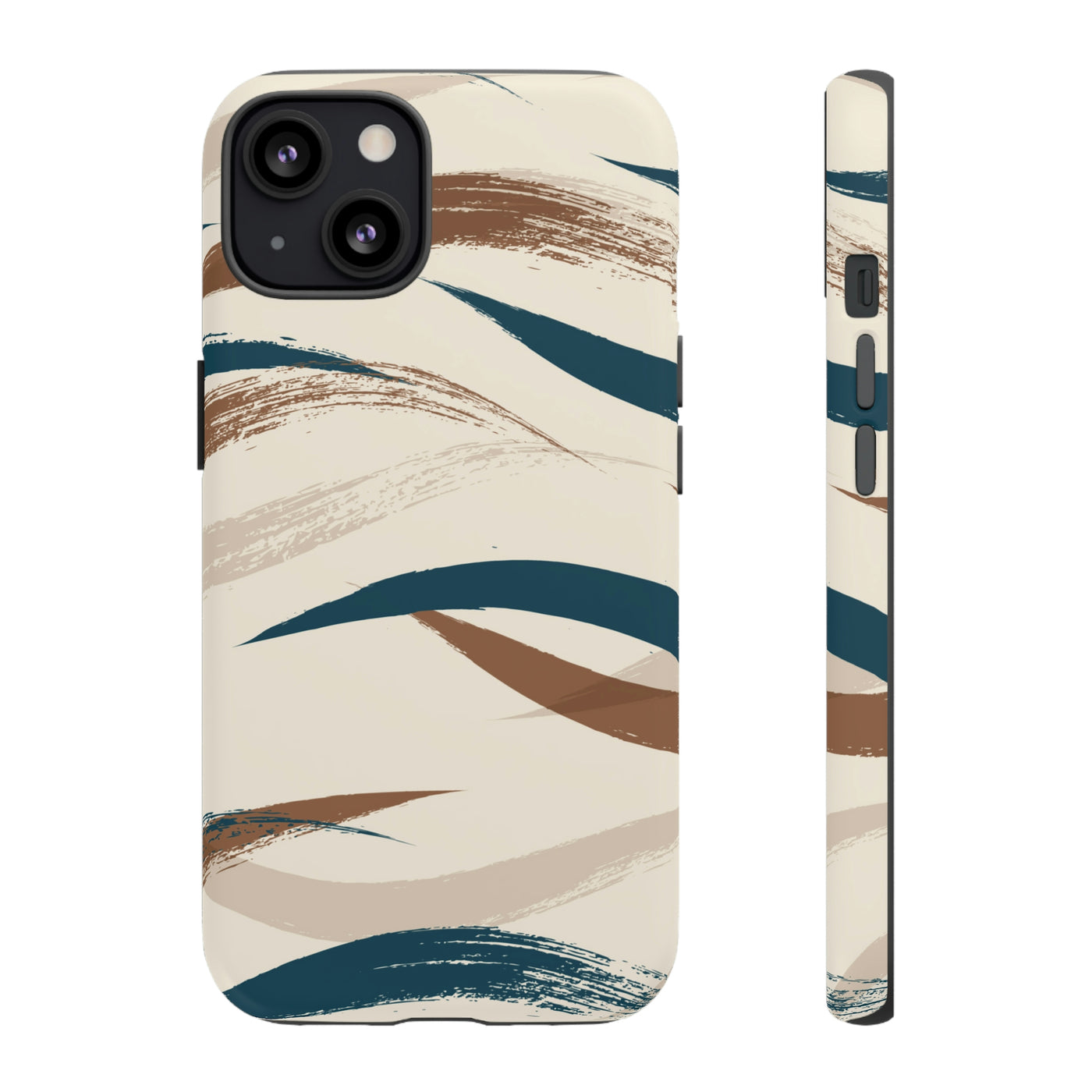 Wavy Beach Brushstroke Watercolor Case Tough Case Ezra's Clothing iPhone 13 Matte 