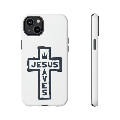 Jesus Saves Case Tough Case Ezra's Clothing iPhone 14 Plus Matte 