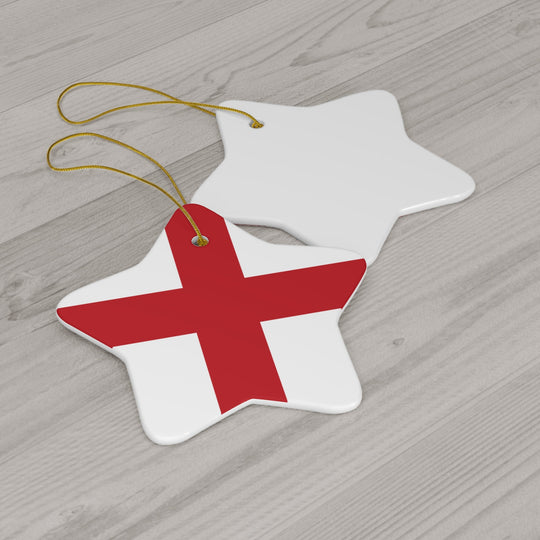 England Ceramic Ornament - Ezra's Clothing - Christmas Ornament