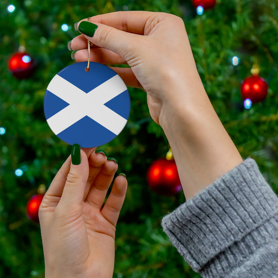 Scotland Ceramic Ornament - Ezra's Clothing - Christmas Ornament