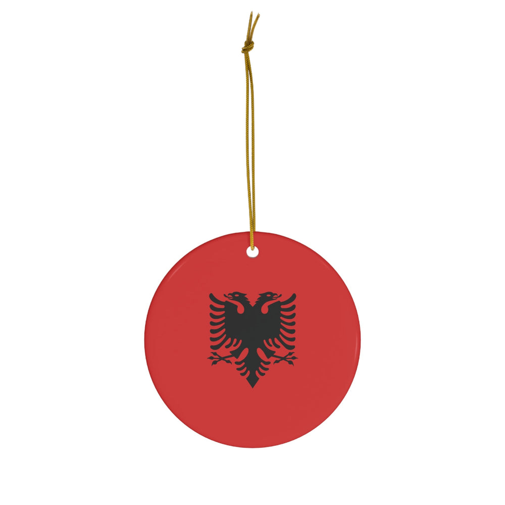 Albania Ceramic Ornament - Ezra's Clothing - Christmas Ornament