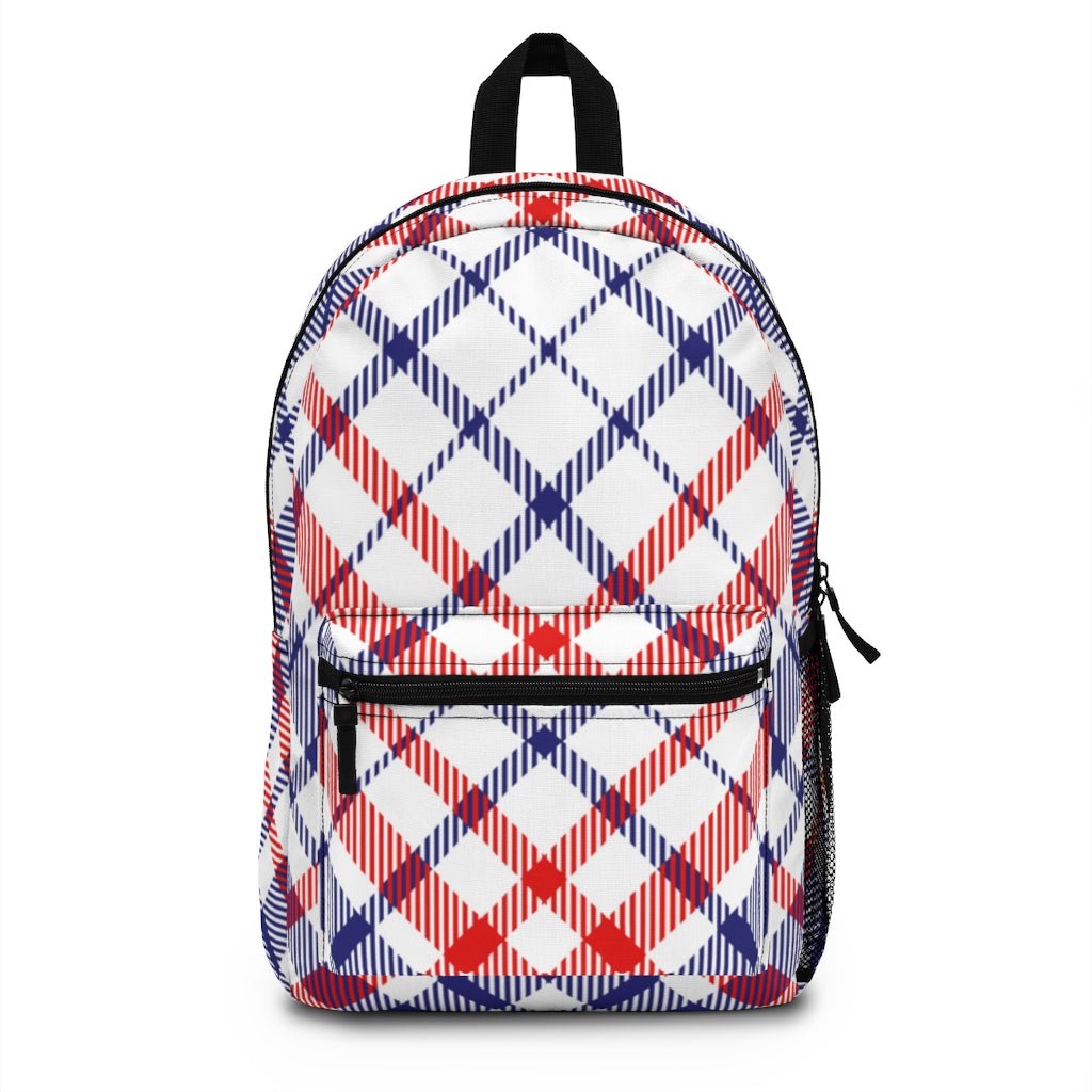 American Plaid Backpack - Ezra's Clothing