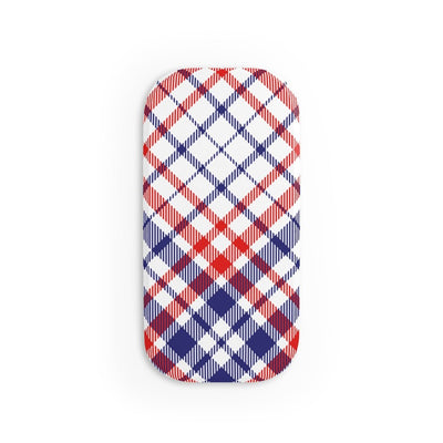 American Plaid Phone Click-On Grip - Ezra's Clothing