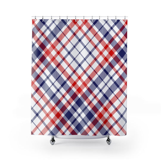 American Plaid Shower Curtain - Ezra's Clothing - Shower Curtains