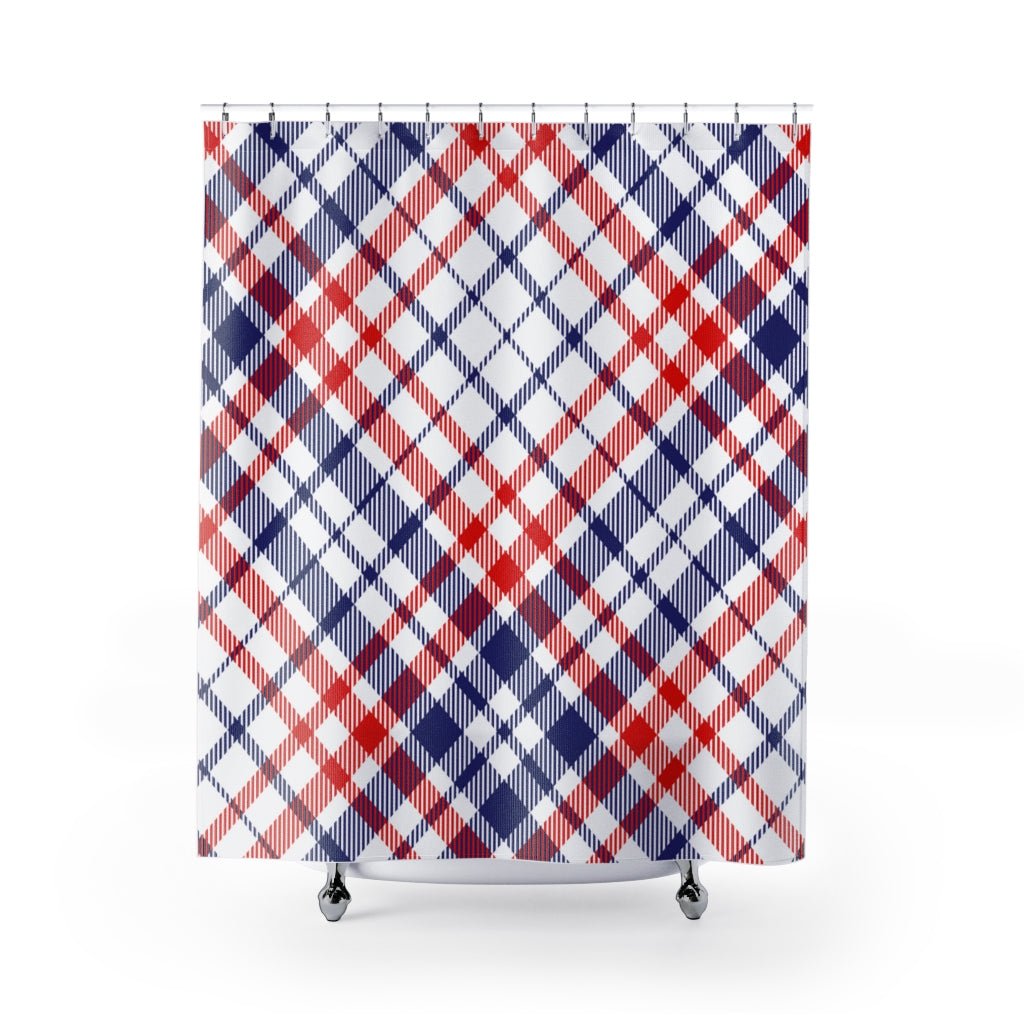 American Plaid Shower Curtain - Ezra's Clothing