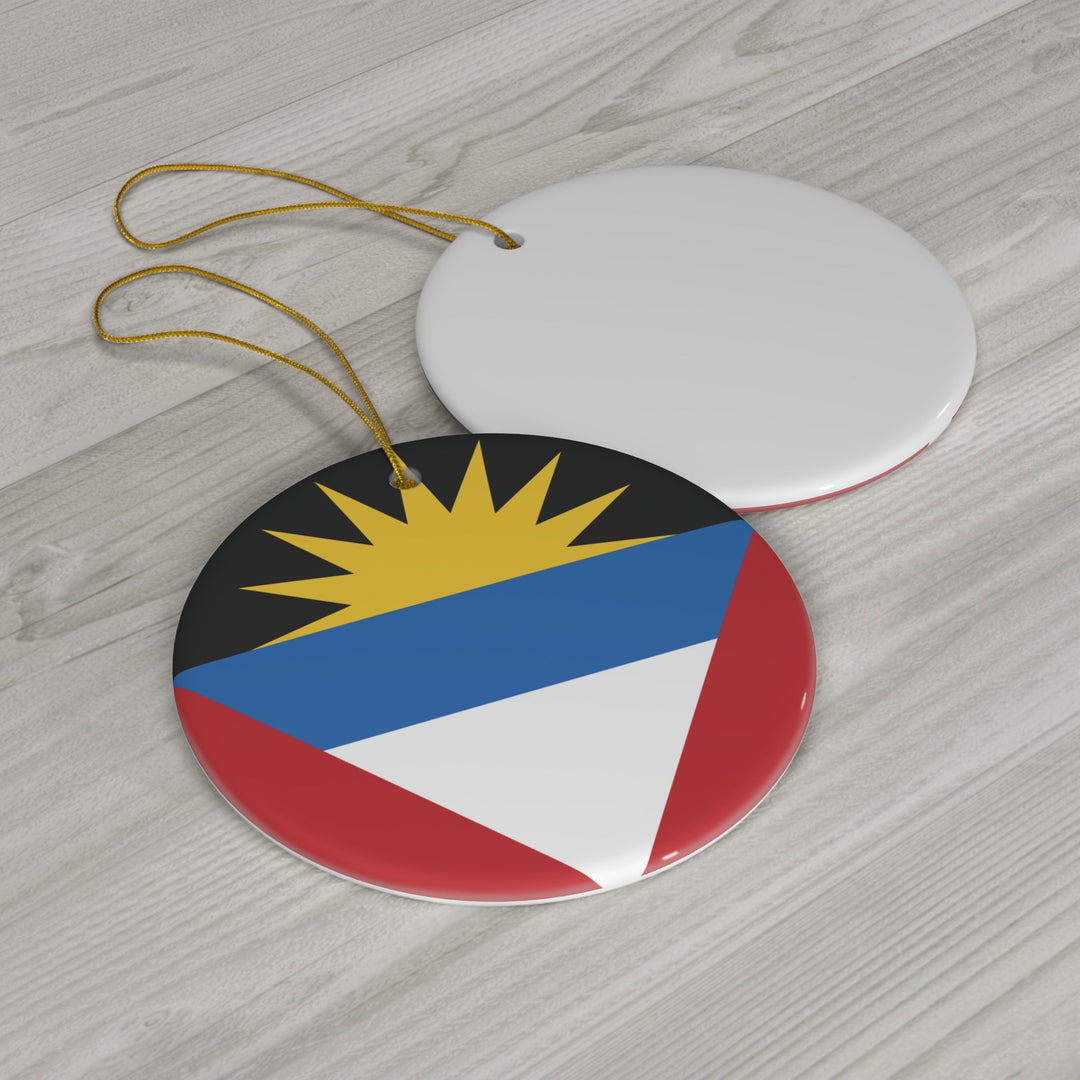 Antigua and Barbuda Ceramic Ornament - Ezra's Clothing - Christmas Ornament